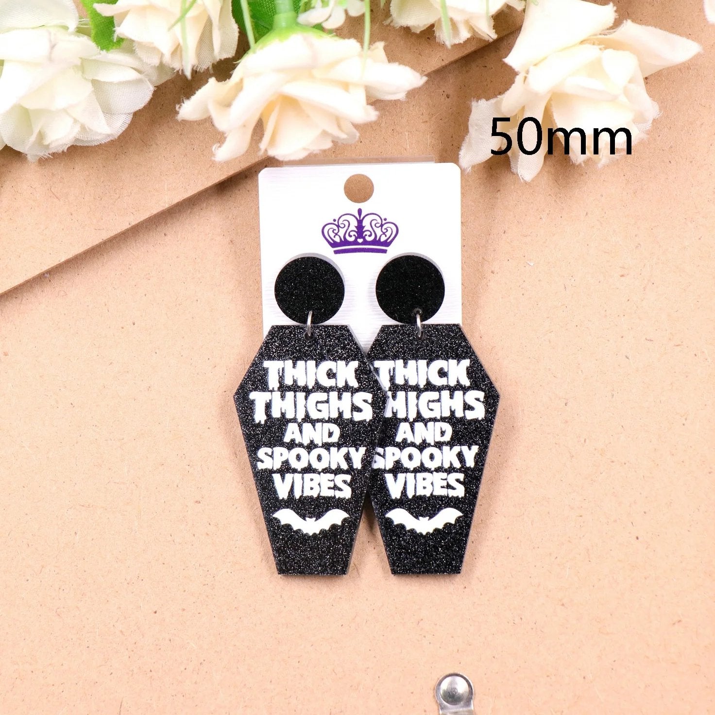 "Thick Thighs & Spooky Vibes" Earrings