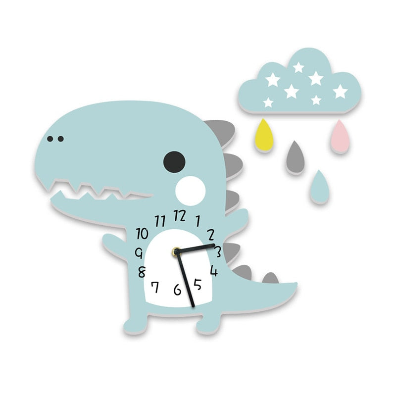 Kawaii Dinosaur Clock