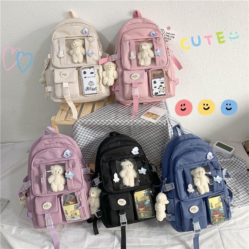 Kawaii Bear Plush Backpacks