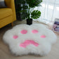 Kawaii Plush Cat Paw Rug