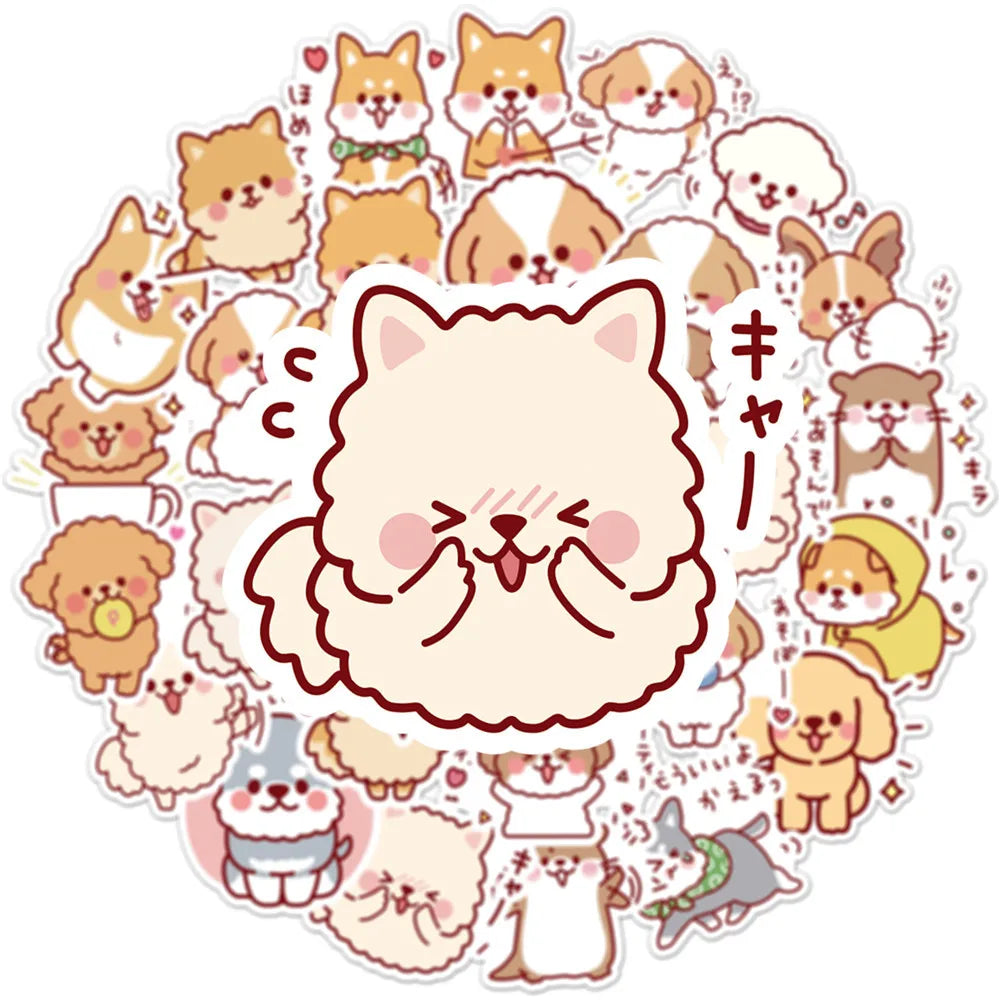 Kawaii Puppy Sticker Pack