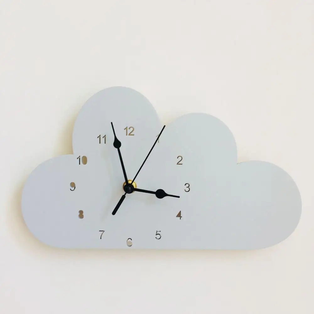 Cloud-Shaped Wall Clock