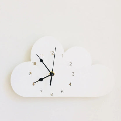 Cloud-Shaped Wall Clock