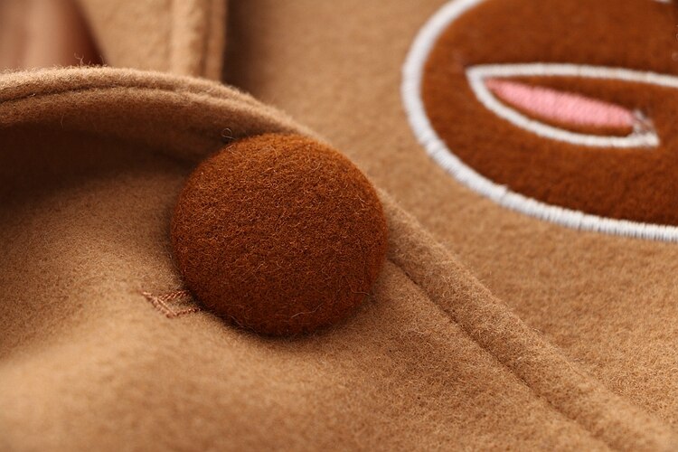 Kawaii Brown Hooded Coat