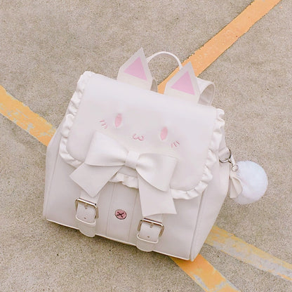 Kawaii Kawaii White Neko Backpack