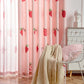 Kawaii Strawberry Print Curtains