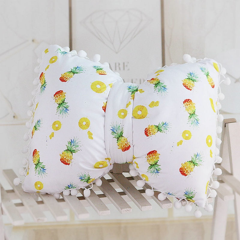 Kawaii Pineapple Bow Shaped Decorative Pillow