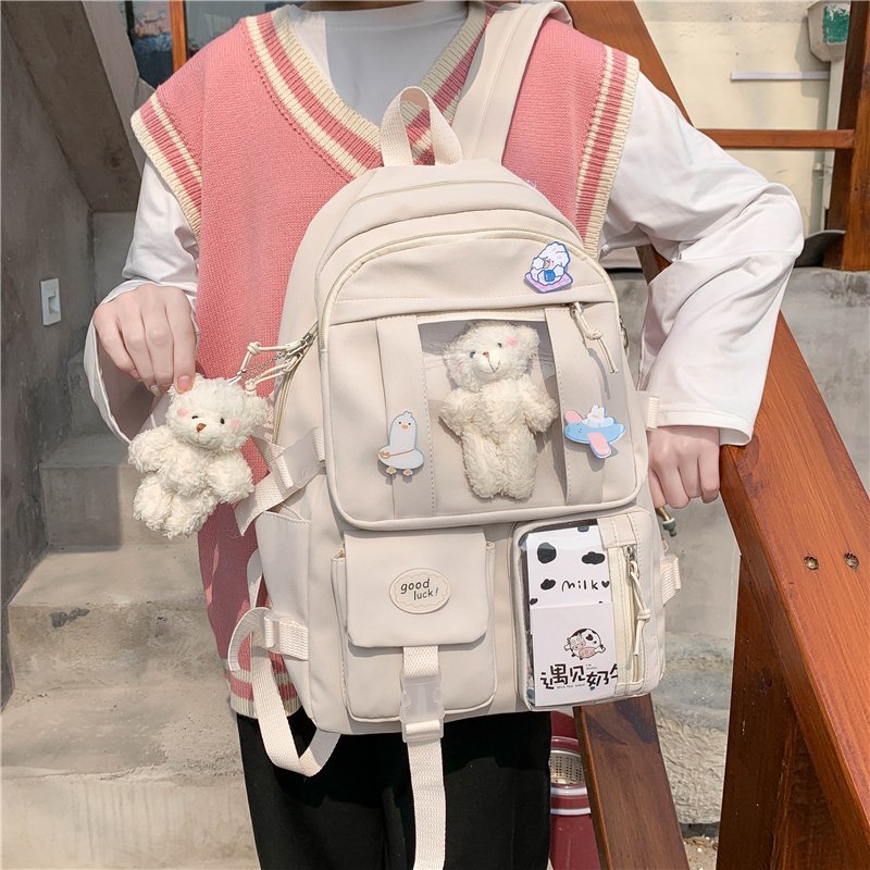 Kawaii Bear Plush Backpack