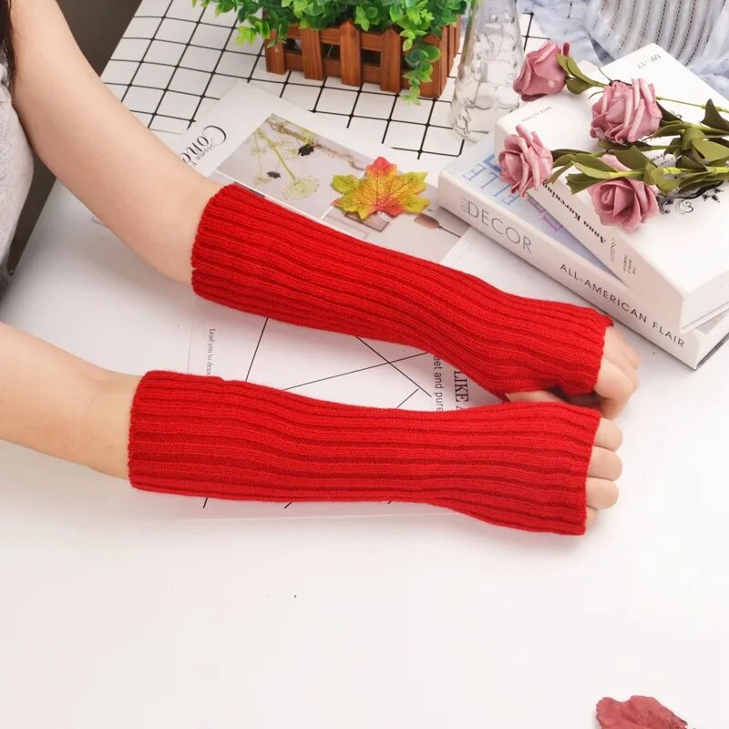 Fingerless Arm Warmer Gloves