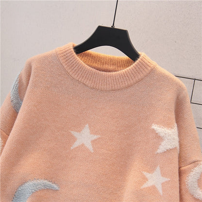Pastel Moon & Stars Sweater