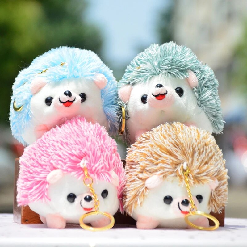 Hedgehog Plushie Keychains