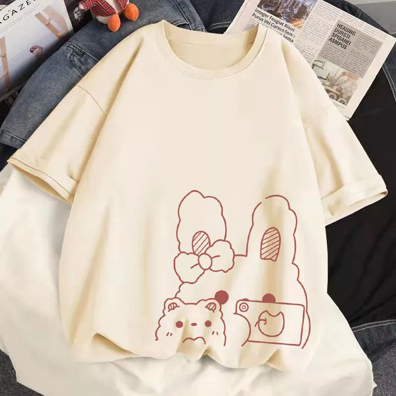 Bunny & Bear Selfie T-Shirt
