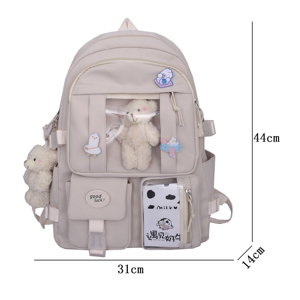 Kawaii Bear Plush Backpack