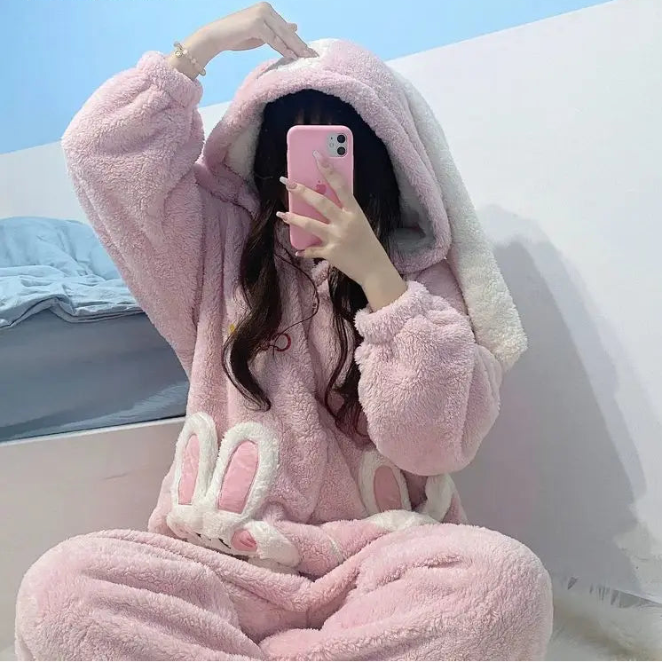 Kawaii Bunny Winter Onesie Pajama – Kore Kawaii