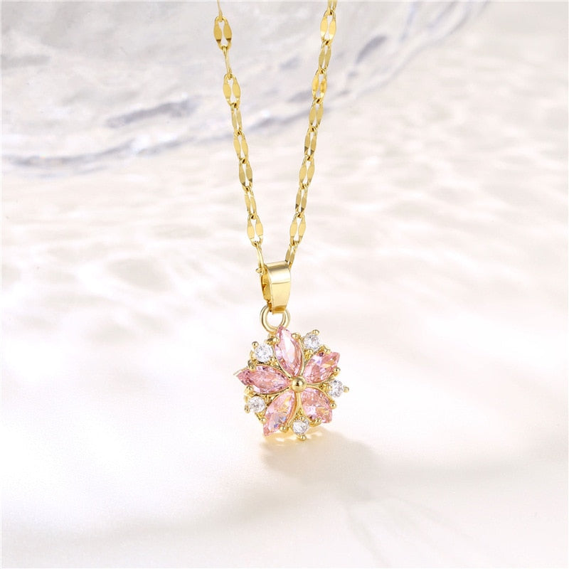 Yoshino Cherry blossoms necklace by Diva161 on DeviantArt