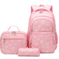 Pink 3 Pcs/Set Daisy School Bag