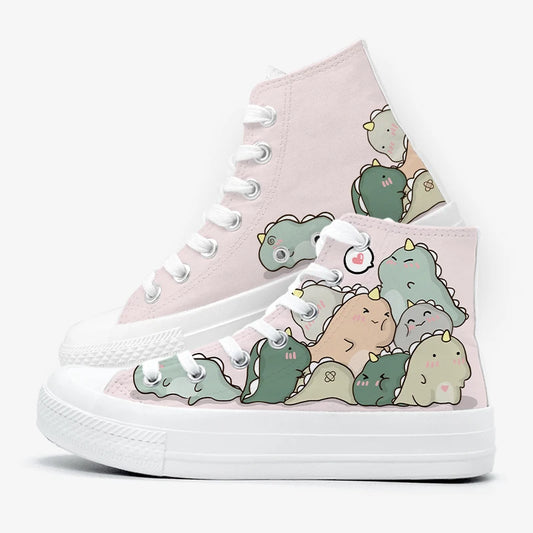 Kawaii Dino Buddies High Tops