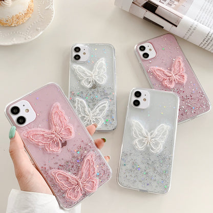 Kawaii Glitter Star Butterfly iPhone Cases