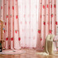 Kawaii Strawberry Print Curtains