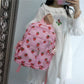 Kawaii Harajuku Strawberry Canvas Backpack