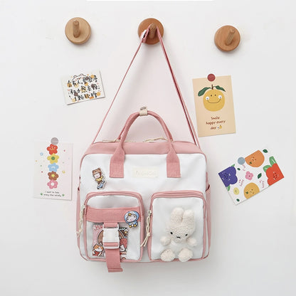 Kawaii Pink Bunny Messenger Bag