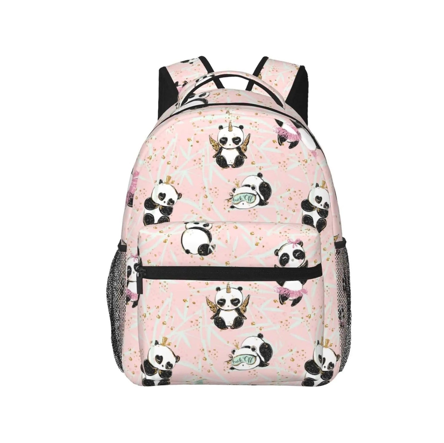 Playful Panda Print Backpacks