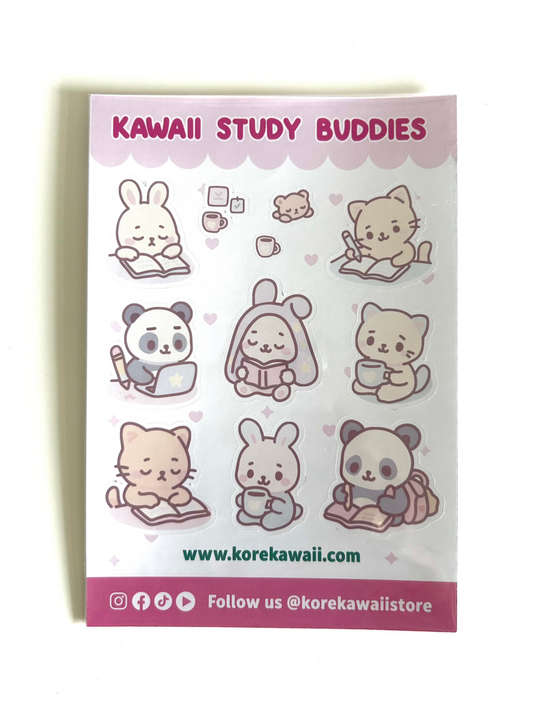 Kawaii Studdy Buddies Sticker Sheet