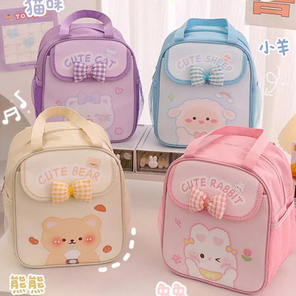 Kawaii Animal Insulated Lunch Bags