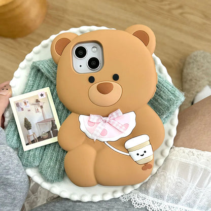 Kawaii Bear iPhone Case