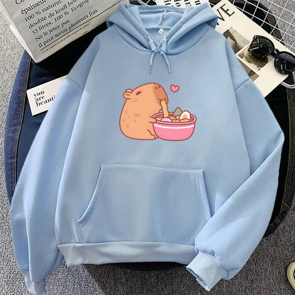 Kawaii Capybara Ramen Hoodie