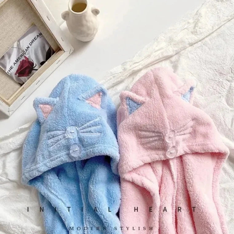 Cat Ears Hair Towel