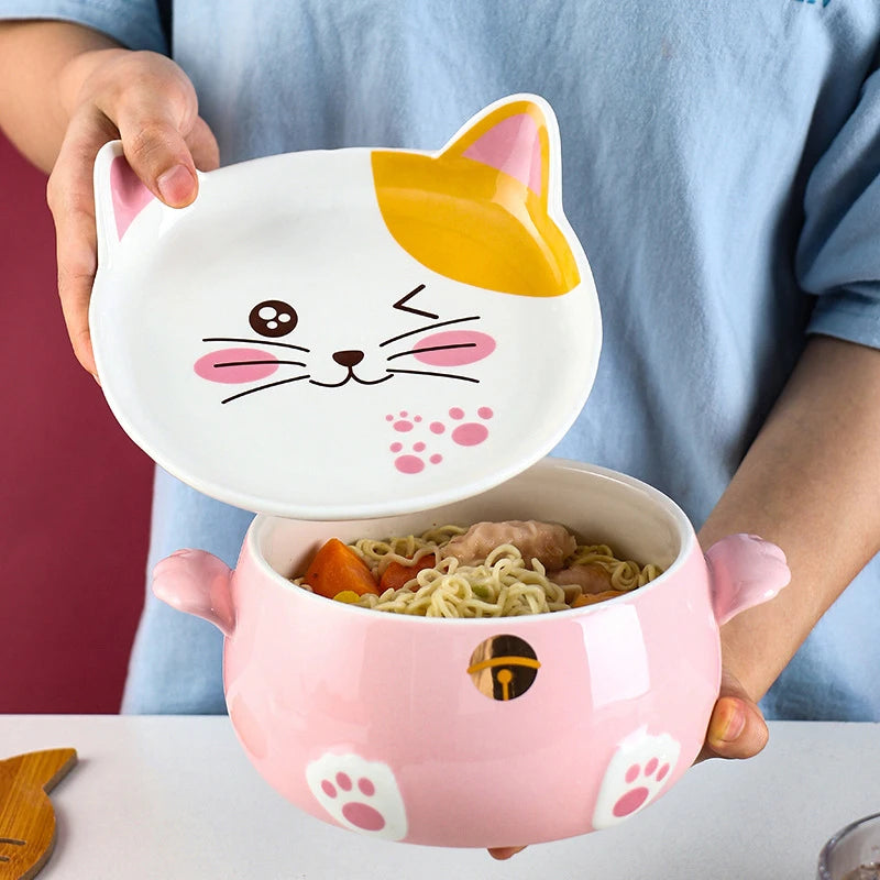 Kawaii Cat Ramen Bowl