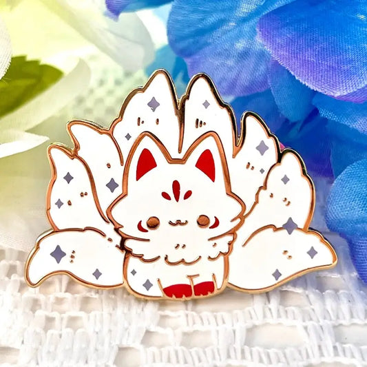 Kawaii Kitsune Hard Enamel Pin