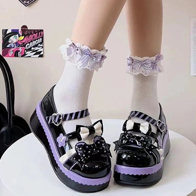 Kawaii Lovely Bows Mary Jane Shoes