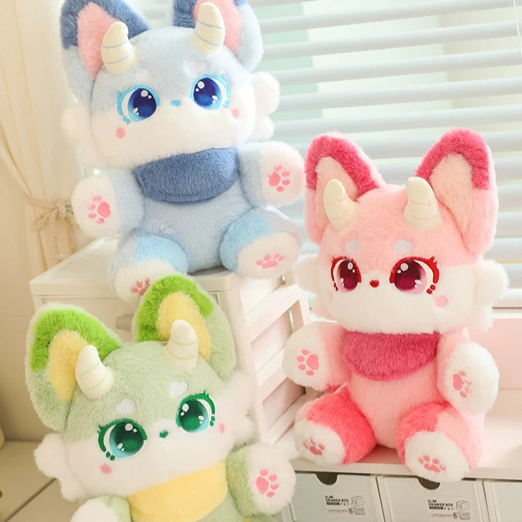 Kawaii Pastel Fantasy Fox Plushies