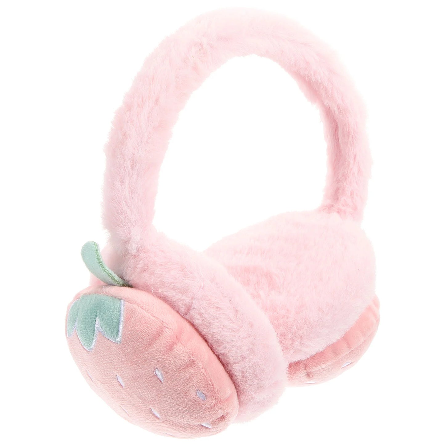 Kawaii Pink Strawberry Earmuffs