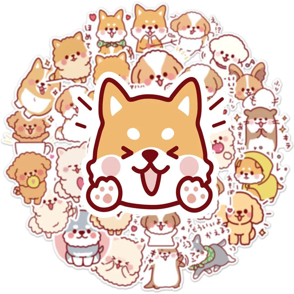 Kawaii Puppy Sticker Pack