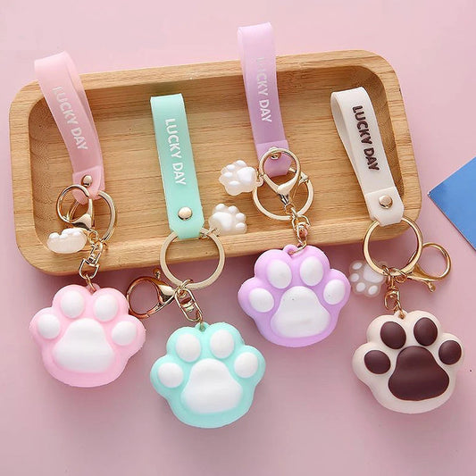 Lucky Day Cat Paw Keychain