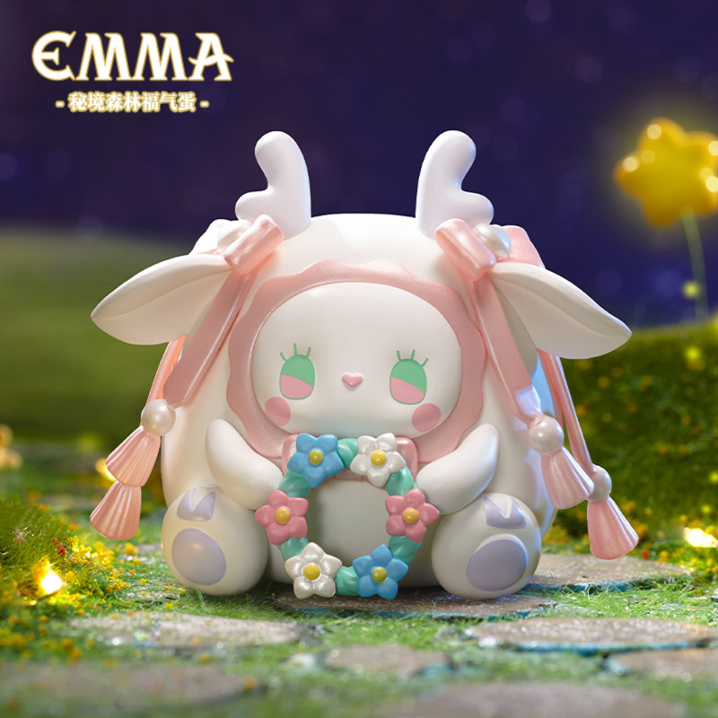 MJ Studio Emma Lucky Egg Fortune Blind Box Kawaii Forest Figure, this is one of the many figures that come in the blind box