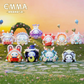 MJ Studio Emma Lucky Egg Fortune Blind Box Kawaii Forest Figures displayed on a grass hilltop 