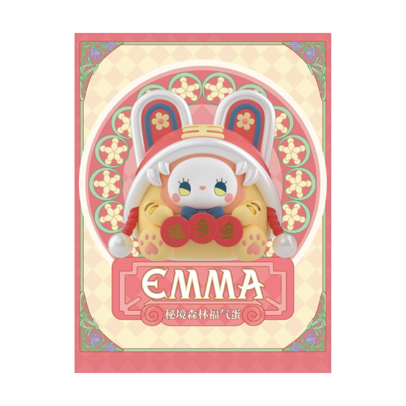 MJ Studio Emma Lucky Egg Fortune Blind Box Kawaii Forest Figures packaging.