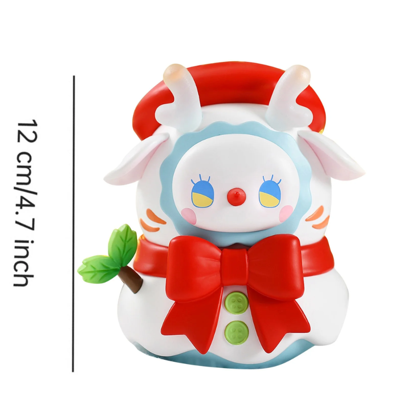 Emma Secret Forest Series - Snowman Night Light, displaying the height of the product