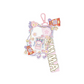 MJ Studio Emma Cherry Blossom Shaker Keychain Kawaii Pink Petals on a white background.
