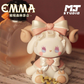 Cute figurine with a pink bow on a sheet music background, featuring 'EMMA' and 'MT Studio' logos.