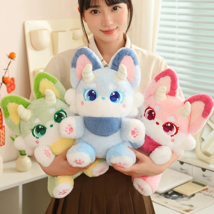 Kawaii Pastel Fantasy Fox Plushies