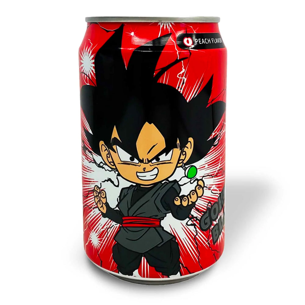 Ocean Bomb Dragon Ball Z Black Goku Sparkling Water Peach Flavor - 330ml (Taiwan)