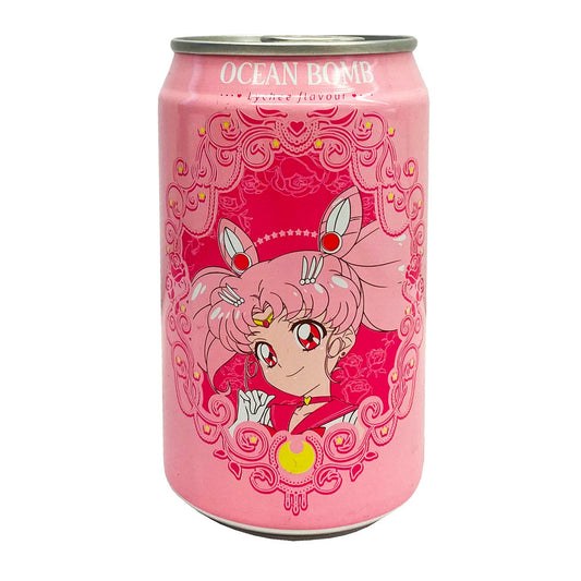 Ocean Bomb Sailor Chibi Moon Sparkling Water Lychee Flavor - 330ml (Taiwan)