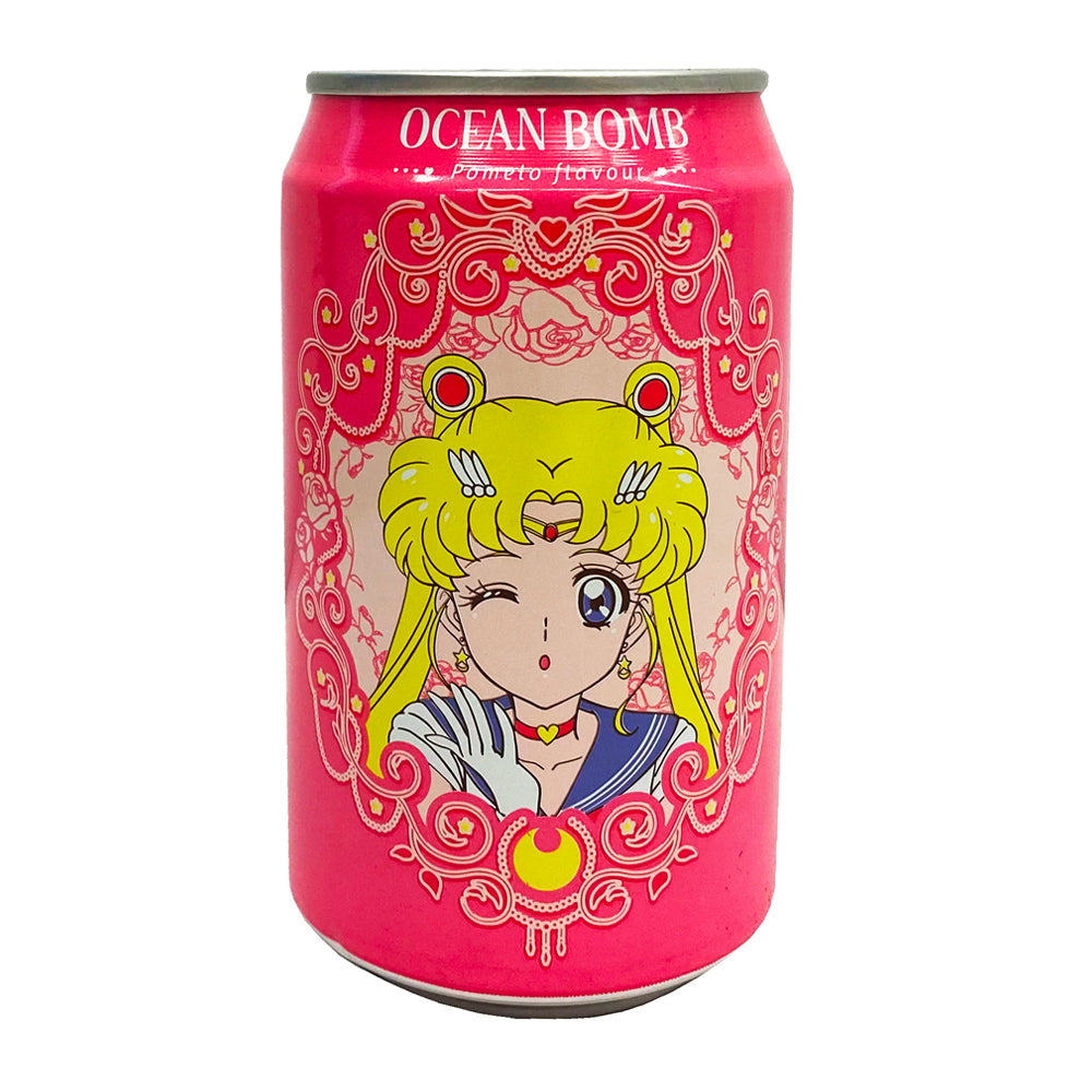 Ocean Bomb Sailor Moon Sparkling Water Pomelo Flavor - 330ml (Taiwan)