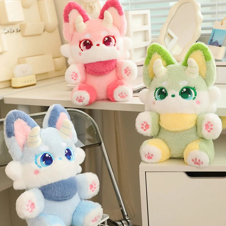 Pastel Fantasy Fox Plushies