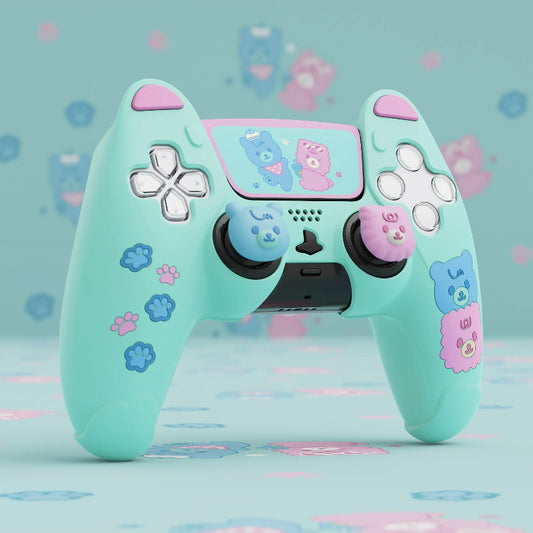 PlayVital Kawaii Bears PS5 Controller Cover